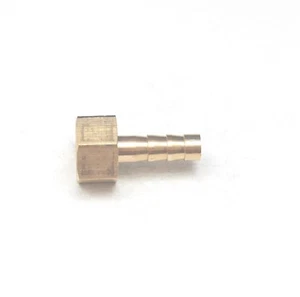 Straight 6 MM ID Barb x 1/8 BSPT British Female Fitting Brass Water Oil Gas Air - Picture 1 of 6