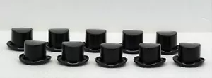 10 x ZYLINDER HUT SCHWARZ Playmobil zu Feiner Herr Western Victorian 1900 > SALE - Picture 1 of 1