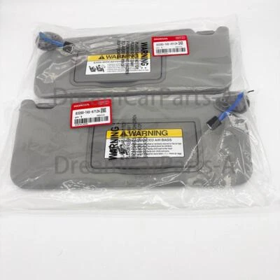 Par de parasol gris OEM con luz y espejo retrovisor para Honda Accord 2008-2017 nuevo EE. UU. Foto 1 de 3