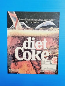 DIET COKE ADVERTISING VINTAGE MAGAZINE ADVERT PUBBLICITA ORIGINAL 80s - Foto 1 di 1
