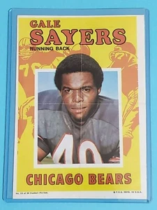 Topps Pin-Ups 1971 Gale Sayers Chicago Bears #12 🙂 - Imagen 1 de 4