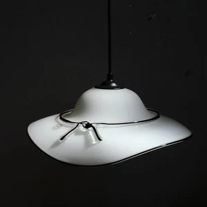 Lampada a sospensione a forma cappello in vetro di Murano originale Italy Arditi - Foto 1 di 22