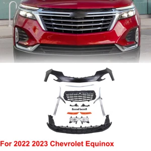 Front Bumper Cover Grille Assembly For 2022 2023 Chevrolet Equinox w/ Fog Lights - Picture 1 of 24