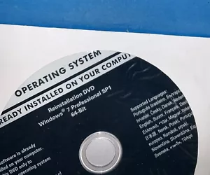 New Dell Windows 7 Professional SP1 64 Bit Reinstallation DVD (no Key) - Picture 1 of 1