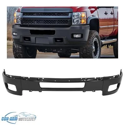 Black Front Bumper Face Bar For Chevy Silverado 2500HD 3500HD 2011-2014 22765737 - Image 1 of 4