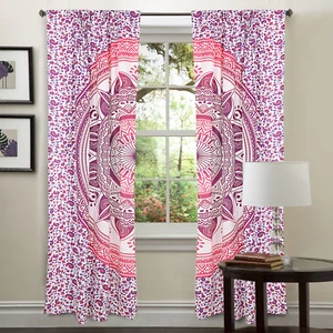 New Indian Mandala 100% Cotton Door Curtain Throw Home Decor Widow Valance Drape - Picture 1 of 4