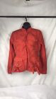 Linea Domani Rouched Safari snap Front Jacket Size 4 Red Deep Coral