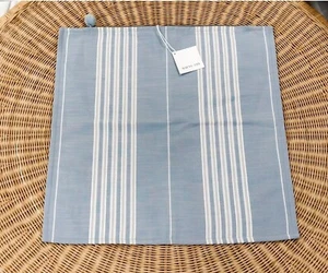 NEW Serena & Lily Perennials Lake Stripe Pillow Cover (22” SQ)-Coastal/Sky Blue - Picture 1 of 1