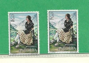 Andorra Española Traje Típico Variedades y Errores año 1979 (FV-489) - Imagen 1 de 1
