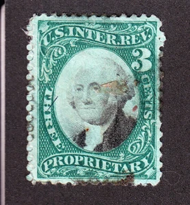 US RB3b 3c Proprietary Used VF SCV $67.50 - Picture 1 of 2