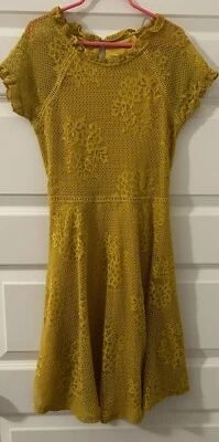 Vestido giratorio superpuesto de encaje sin palabras para niñas talla 14 Foto 1 de 2