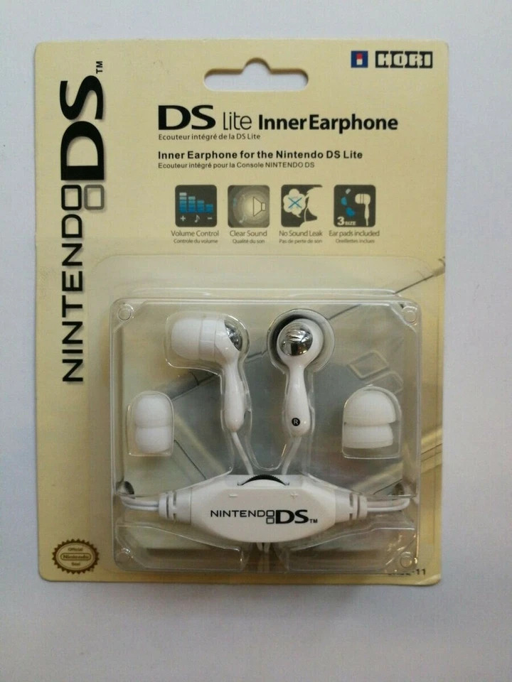 Auricolari NINTENDO DS Lite OFFICIAL DS Lite Inner Earphone HORI White Bianco - Immagine 1 di 1