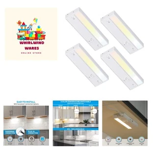 LED Under Cabinet Lighting 3CCT, 8 Inch 6W 400LM, Hardwired & Plug-in, 3 Colo... - Picture 1 of 10