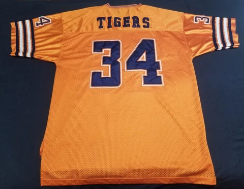 Auburn Tigers Jersey Mens XL Orange #34 Bo Jackson Colosseum Vintage NCAA Cover