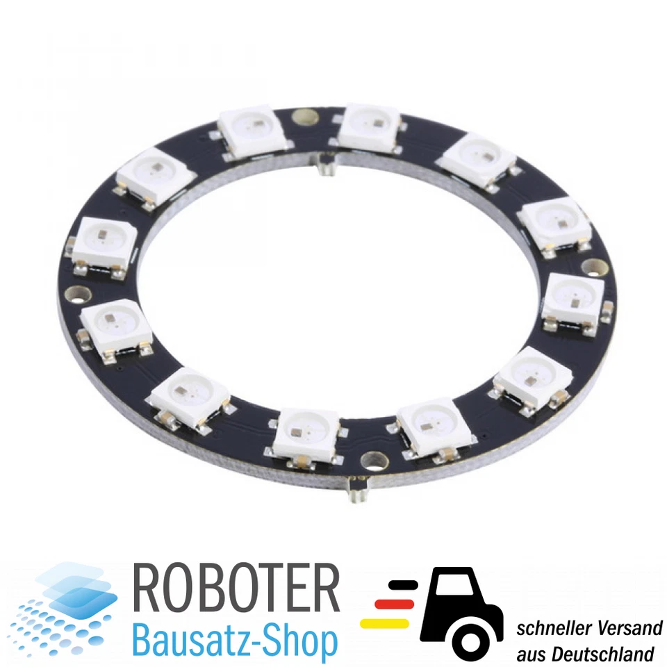 12Bit RGB LED Ring WS2812 5050 5V für Arduino Raspberry Pi Neopixel - Bild 1 von 1
