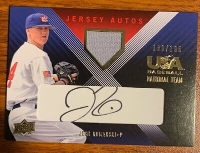 2008 USA Baseball National Team Signature Jersey Black #JRE-19 Josh Romanski/195 - Image 1 of 2