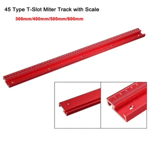 45 Type T-track Slot Miter Track Jig Stop Sliding T-Slot for Woodworking - Picture 1 of 16