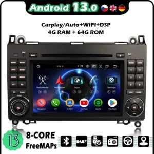Android 13 Autoradio GPS Carplay Mercedes A/B Klasse W169 W245 Sprinter Viano - Bild 1 von 15