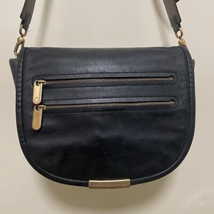 Marc by Marc Jacobs Medium Luna Crossbody Black Leather Shoulder Bag Purse - Picture 1 of 23