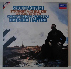 HAITINK Shostakovich Symphony 13 Babi Yar LONDON DIGITAL 2 LP BOX NM vinyl - Picture 1 of 4