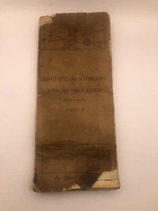 1934 RAF Sheet 12 Map of S.E England & London detailing Airfields & Ranges - Picture 1 of 8
