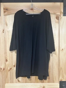 Pure Jill Ballet Sleeve Tunic Top Women’s 4X Black Tee Stretchy Cool Soft Comfy - Picture 1 of 4