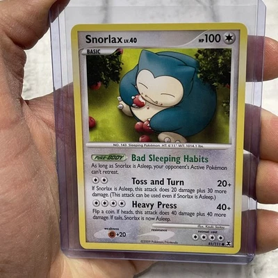 Pokemon TCG Snorlax Rising Rivals Card 81/111 Regular Common NM/MT Pokémon 2009 - Image 1 of 3