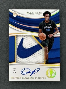 OLIVIER-MAXENCE PROSPER 2023-24 IMMACULATE ROOKIE RC RPA NIKE LOGO PATCH AUTO /5 - Picture 1 of 10