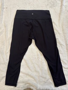Leggings de tiro alto Lululemon Align para mujer talla 10 negros atléticos correr entrenamiento - Imagen 1 de 4