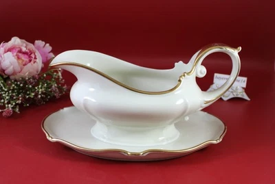 Thomas Ivory Bavaria - Vintage Sauciere 1 tlg. 0,50 L. Elfenbein Goldrand - Bild 1 von 4
