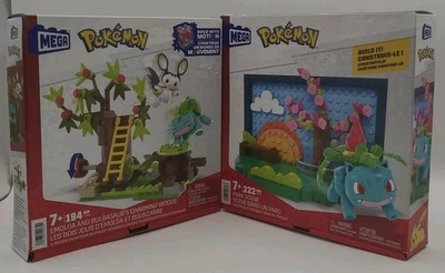 Mega Bloks Pokemon Parque Escena Y Maderas Encantadoras Ivysaur Emolga Bulbasaur Nuevo Foto 1 de 4