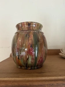 John Campbells Vase Shape 2S Majolica Glazed Signed Excellent Condition - Picture 1 of 6