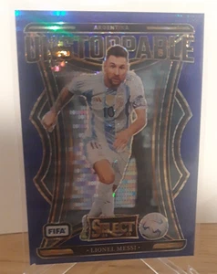 Lionel Messi 2024-25 Panini Select FIFA UNSTOPPABLE BLUE PULSAR PRIZM Card #23 - Bild 1 von 2
