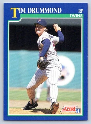 1991 Score Tim Drummond #76 Minnesota Twins - Image 1 of 2