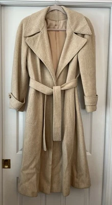 Elegant Vintage 60s Cream Wool Princess Coat Medium Large Youthcraft Hollywood - Image 1 of 4