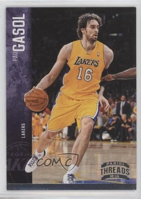 2012-13 Panini Threads Century Proof Silver /99 Pau Gasol #66 HOF - Image 1 of 2