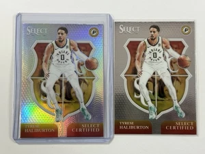 2024-25 Select Tyrese Haliburton Certified #20 Silver Prizm SP + Base Pacers - Picture 1 of 5