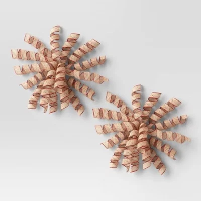 2ct Navidad Modern Heritage Premium Rizo Remolino Marrón/Rojo Foto 1 de 3