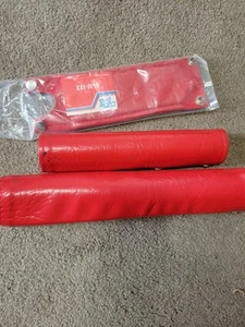 old school Cycle Pro Vinyl Snap stem neck handle bar frame pad BMX bike red - Picture 1 of 7