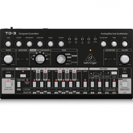 Behringer analog Bass Line Synthesizer Td-3-bk schwarz Audio Equipment