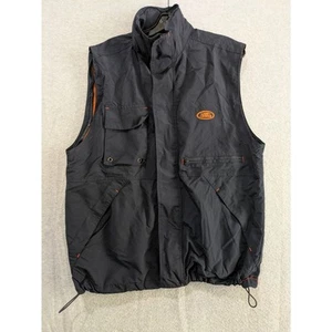 Field & Stream Windbreaker Vest Mens Medium 100% Nylon Zip Land Rover Black - Picture 1 of 13