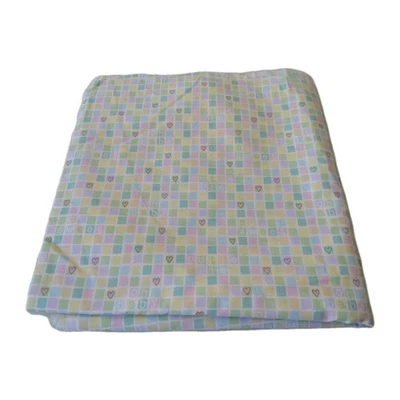 Lil Ones Dena Designs Cotton Fabric Pastel Square 3.75 Yds 138x45 Girl Baby - Image 1 of 4