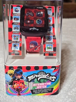 Miraculous Ladybug Kids Interactive Smartwatch Touchscreen Camera Game Pedometer - Image 1 of 4
