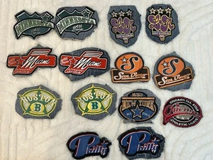Vintage bestickte Aufnäher Konvolut 14 Sportarten, Liga repräsentiert Städte - Bild 1 von 5