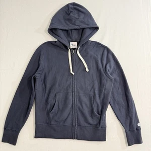 Champion Todd Snyder Hoodie Sweatshirt Men Medium Blue Full Zip Heavyweight - Picture 1 of 9