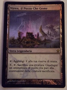 FOIL Italian Miren, the Moaning Well MTG SOK 163 Rare MP Legendary Land - Picture 1 of 3