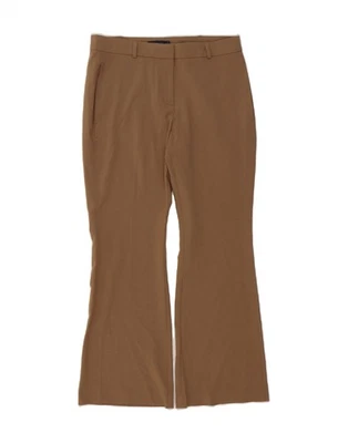 MARKS & SPENCER Womens Bootcut Chino Trousers US 12 Large W32 L30 Brown DI48 - Image 1 of 3