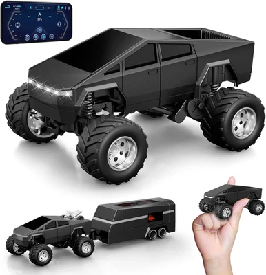 MINI Coches de Control Remoto Coche de radiocontrol Niños Juguetes Escala 1:64 Aleación Todoterreno RC Camión 2.4 Foto 1 de 4