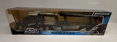 JADA FAST & FURIOUS 7 Peterbilt Model 387 Car Carrier Die-Cast 1:32 NEW Box - Image 1 of 4