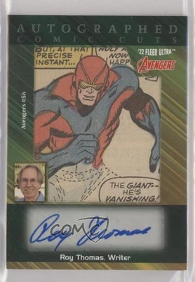 2022 Fleer Ultra Avengers Comic Cuts 8/10 Roy Thomas #56 #ACC-AVG56 Auto p1l - Image 1 of 3